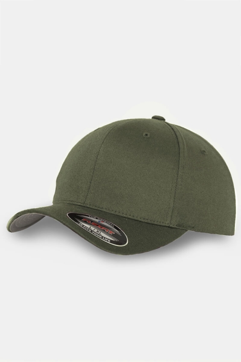 Flexfit Wooly Combed Orginial Caps Olive