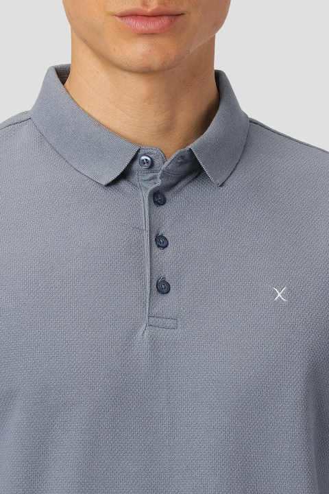 Clean Cut Copenhagen Silkeborg Stretch Polo Dusty Blue