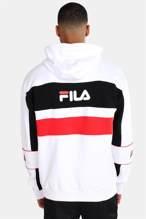 Fila Men Tan Hoodie Bright White