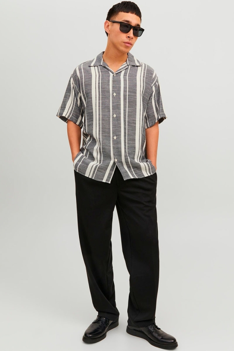 Jack & Jones JORCABANA STRIPE SHIRT SS LN Black