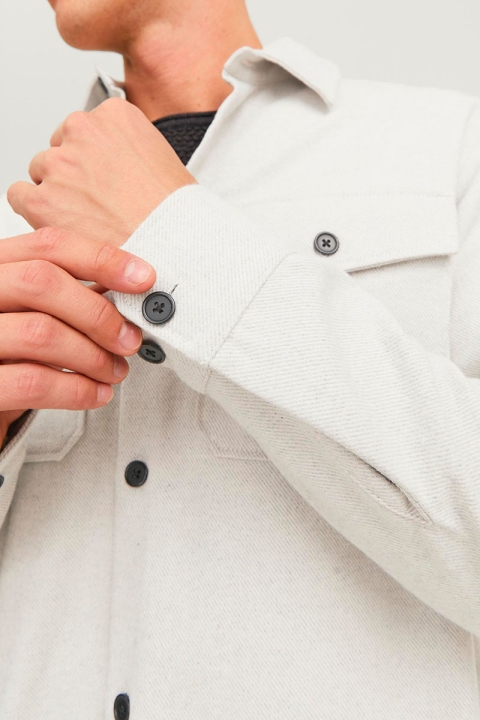 Jack & Jones Roy Solid Overshirt White Melange