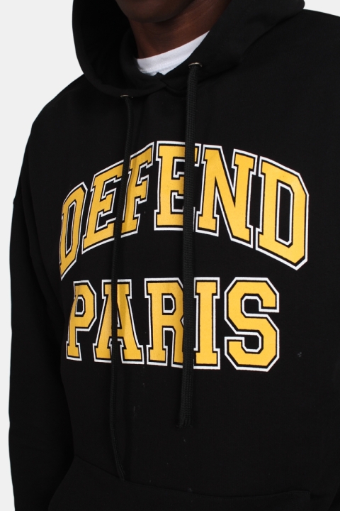 Defend Paris 92 Hoodies Genser Capuche Black