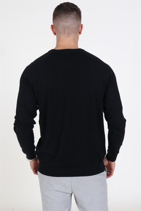 Only & Sons Mikkel Soft Crew Raglan Strikke Black