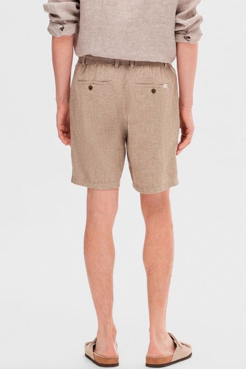 Selected Regular Brody Linen Shorts Toffee