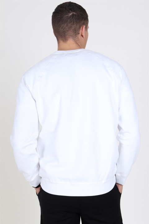 Denim Project Dot Crewneck Sweatshirt White