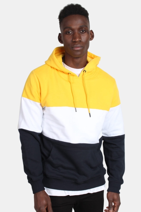 Klokkeban Classics TB1870 3-Tone Hoodie Chrome Yellow/White/Navy