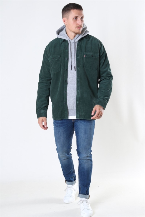 Levis Jackson Worker CordKlokkeoy Skjorte Python Green