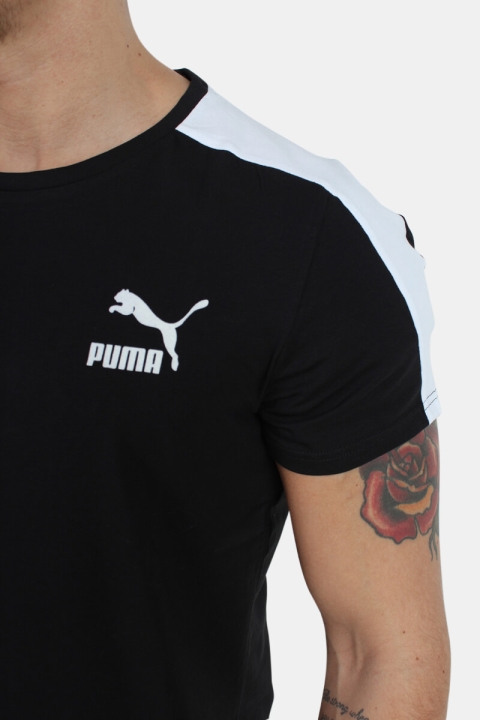 Puma Archive T7 Stripe T-skjorte Black/White