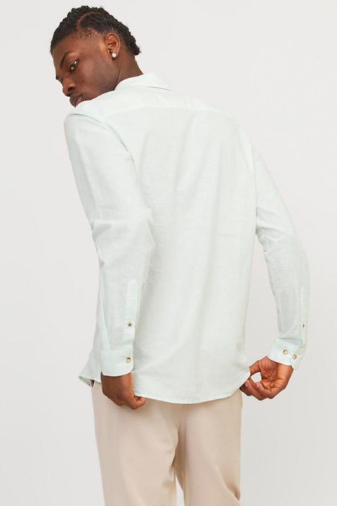 Jack & Jones Summer Linen Shirt LS Soothing Sea