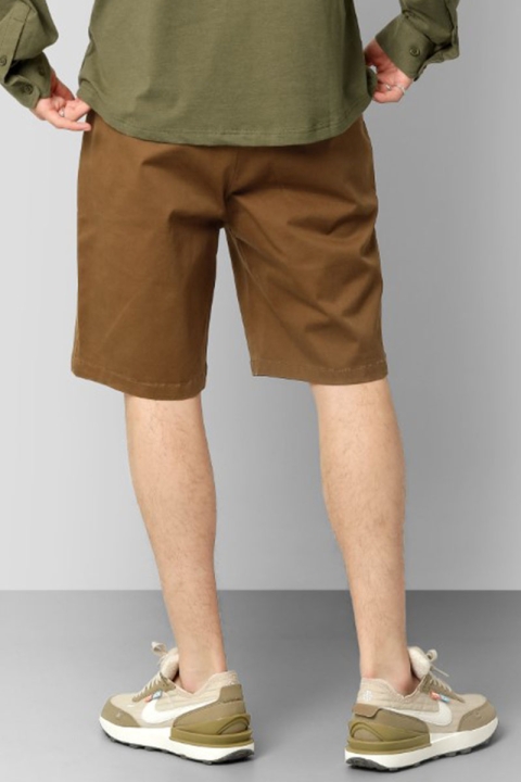 Clean Cut Copenhagen Milano Twill Shorts Dark Brown