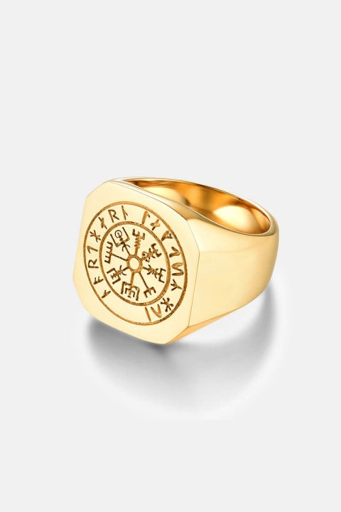 Northern Legacy Vegvisir Ring Gold