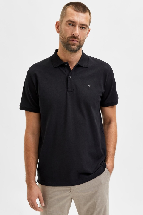 Selected SLHAZE SS POLO W NOOS Black