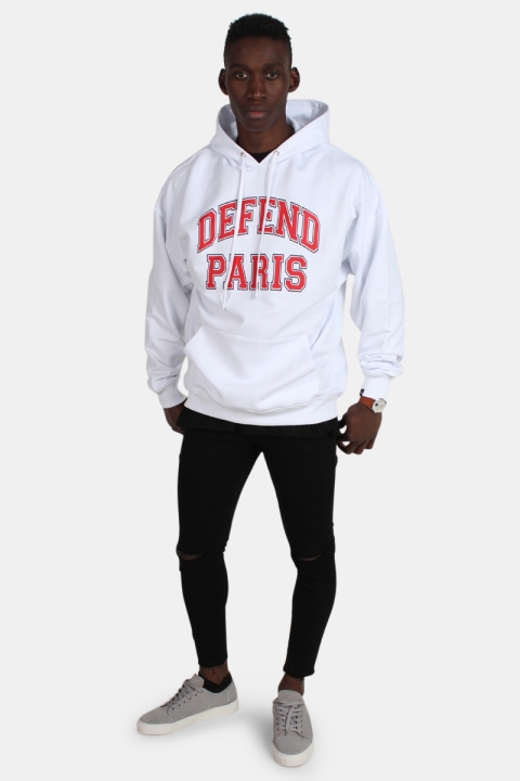 Defend Paris 92 Hoodies Genser Capuche White