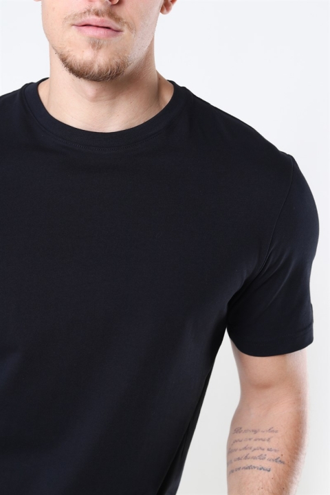 Selected Norman 180 SS O-Neck T-shirt Black