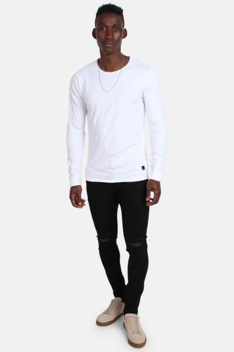 Gabba Filip Slub L/S T-skjorte White