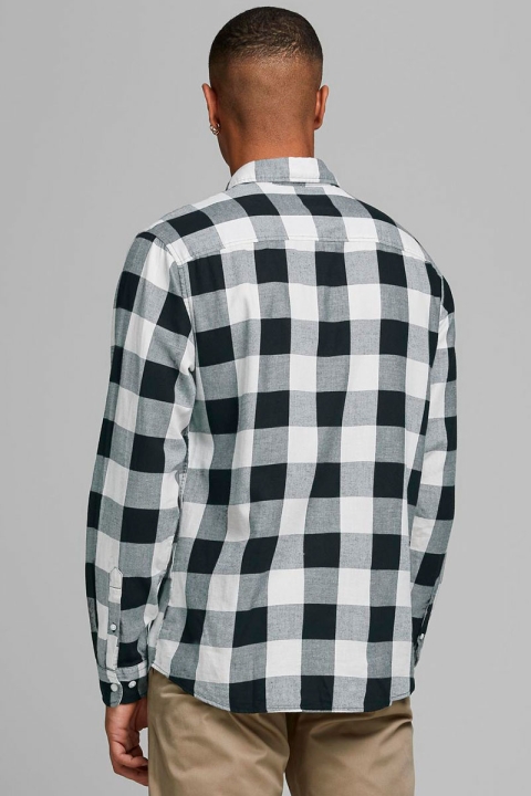 Jack & Jones Gingham Twill Shirt L/S Whisper White