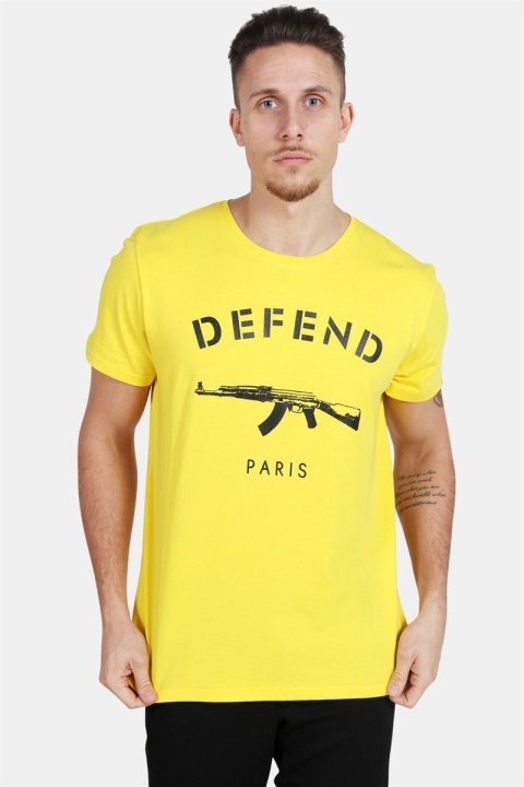 Defend Paris Paris T-skjorte Cyber Yellow