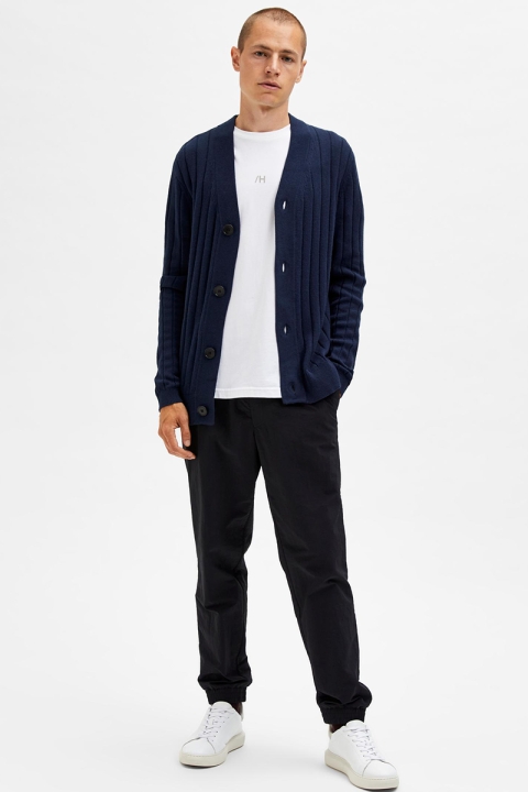 Selected SLHMAIOS LS KNIT CARDIGAN G Dark Sapphire