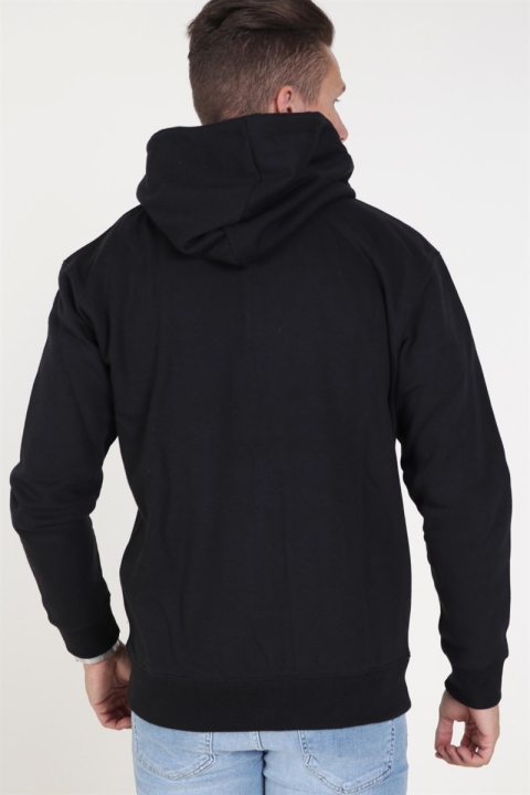 Jack & Jones Soft Genser Zip Hood Black