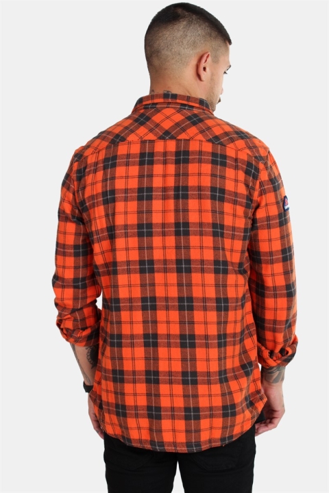 Superdry Rookie Ridge Skjorte Broken Twill Orange