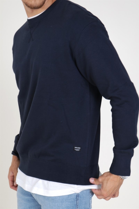 Jack & Jones Soft Genser Crew Neck Navy Blazer