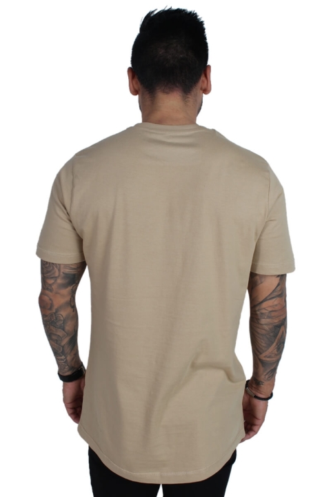 Liebhaveri Vintage Mens Longline T-skjorte Sand 