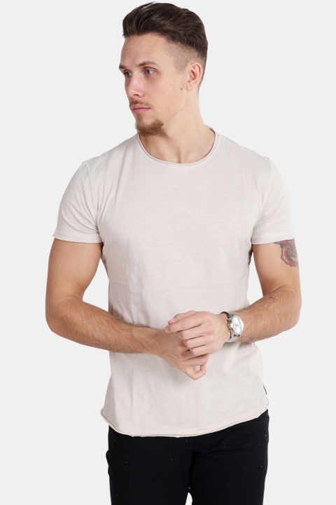 Gabba Konrad Slub T-skjorte Bleached Sand