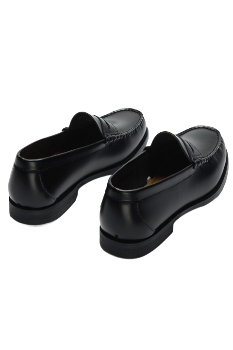 Selected Billy Leather Penny Loafer Black