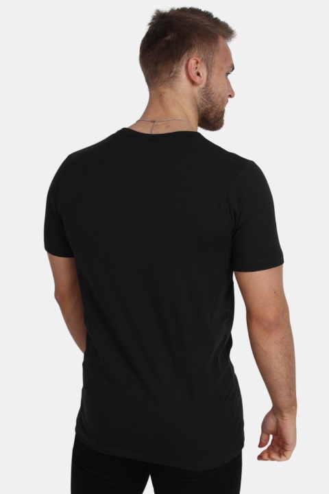 Jack & Jones Basic V-Neck T-skjorte S/S Black