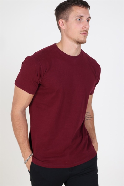 Kronstadt Basic T-skjorte Bordeaux