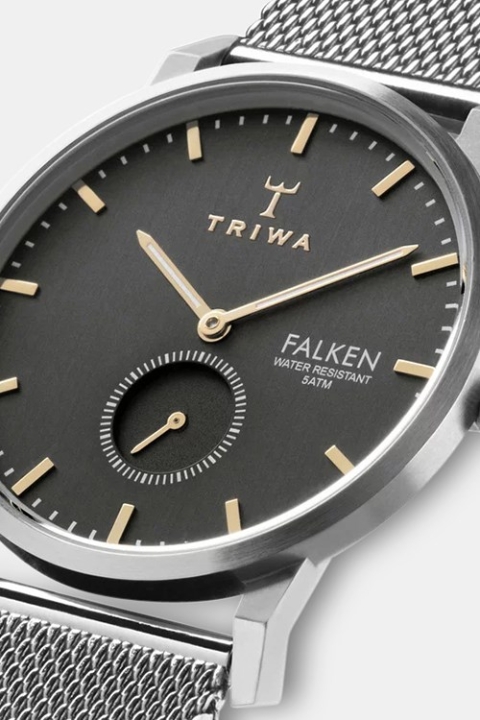 Triwa Smoky Falken Klokke Steel Mesh