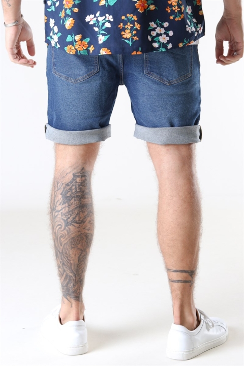 Denim Project Mr Orange Denim Shorts Dark Blue