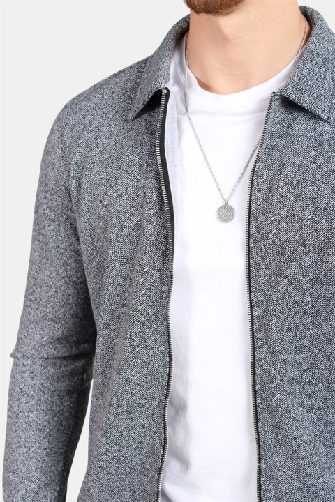 Jack & Jones Herring Genser Jakke Light Grey Melange