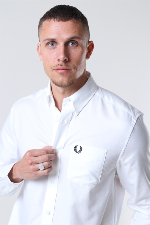 Fred Perry Oxford Skjorte White