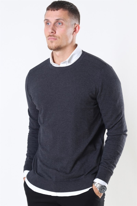 Selected Berg Crew Neck Antracit