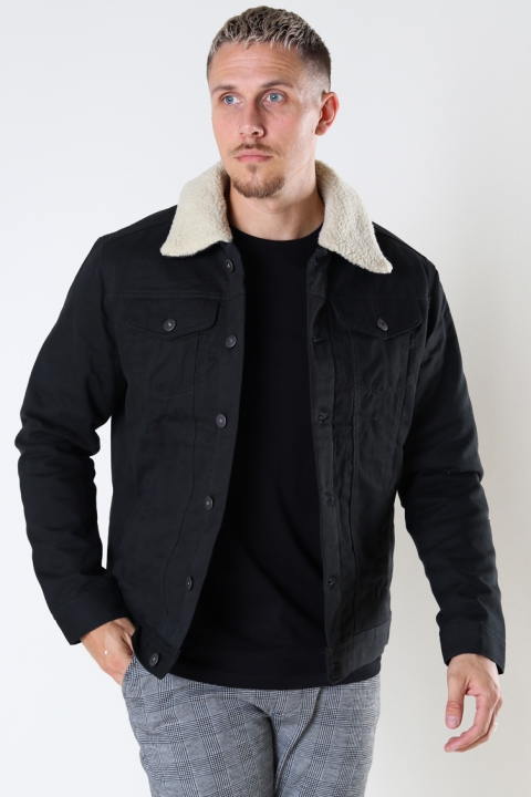 Jack & Jones JJIALVIN JJSHERPA TWILL AKM SN Black