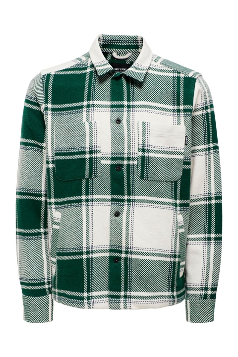 ONLY & SONS Mace LS Check Shirt Winter Moss