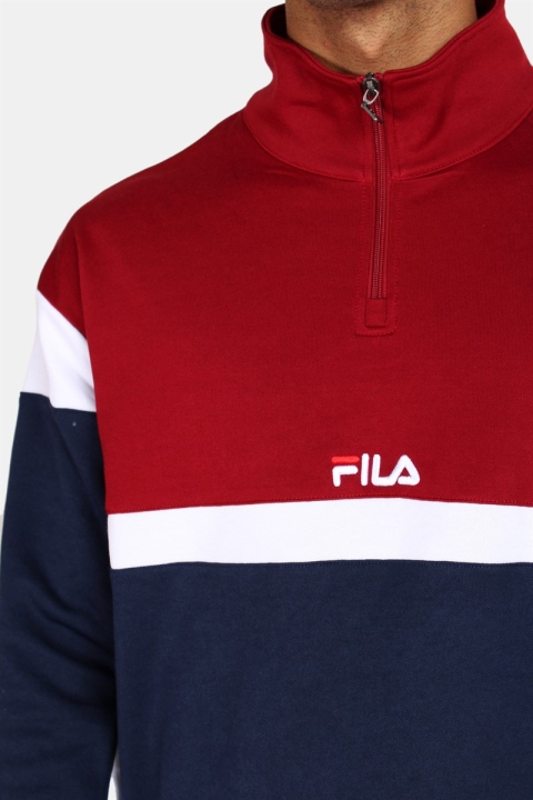 Fila Men Herron Half Zip Top Black Iris