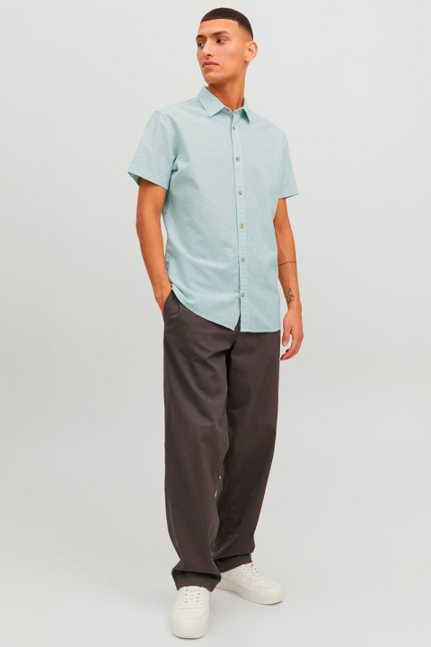 Jack & Jones Summer Linen Shirt SS Granite Green