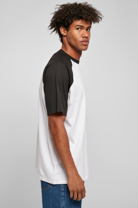 Urban Classics Organic Oversized Raglan Tee White/Black