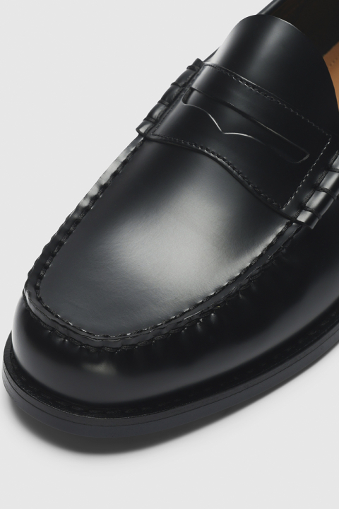 Selected Billy Leather Penny Loafer Black