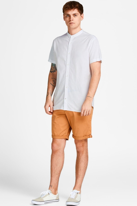 Jack & Jones JPRBLASUMMER BAND SHIRT S/S SN White