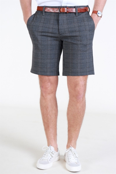 Only & Sons Mark Check Shorts GW 5155 Dark Grey Melange