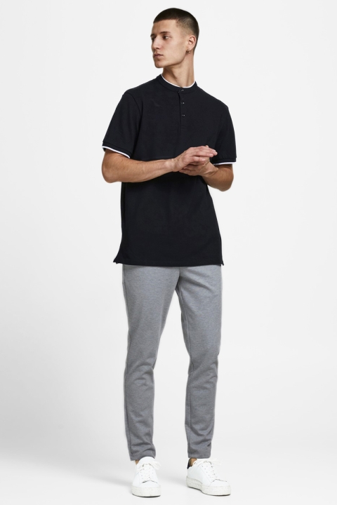 Jack & Jones JPRBLASTRETCH SS MAO POLO STS Black REG FIT