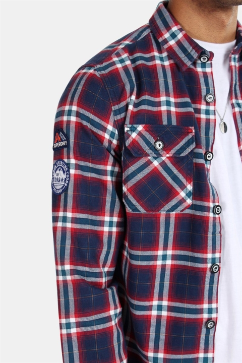 Superdry Lumberjack Lite Skjorte BKlokkegundy Horizon Check
