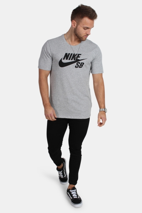 Nike SB Logo T-skjorte Grey/Black