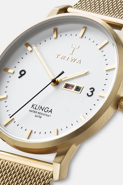 Triwa Ivory Klinga Klokke Gold Mesh