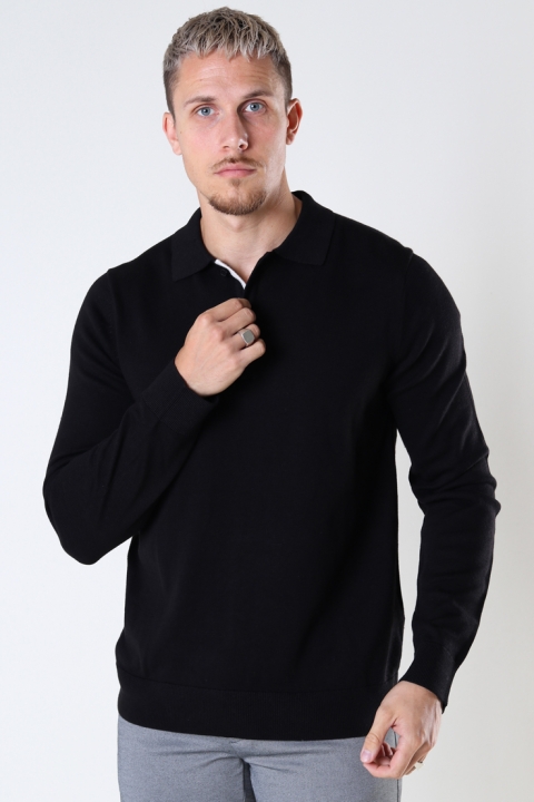 ONLY & SONS ONSCHRISTOPH LIFE POLO KNIT Black