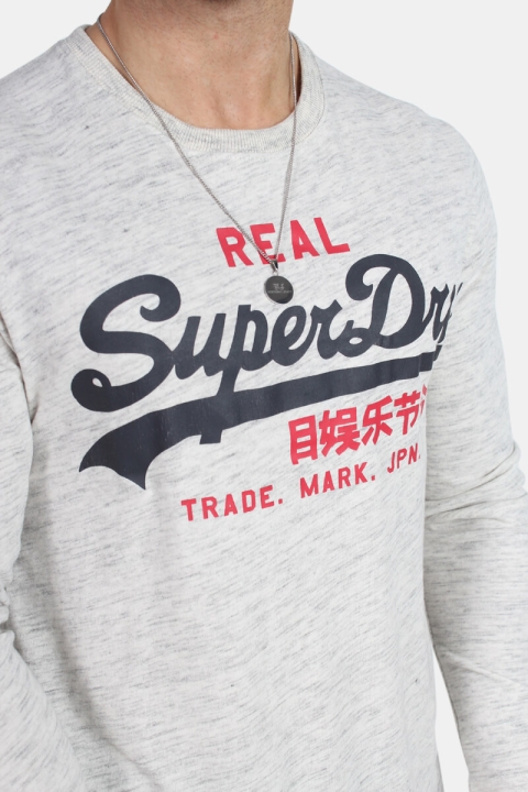 Superdry Vintage Logo Due L/S T-Shirt Klokkeban Ice Grit