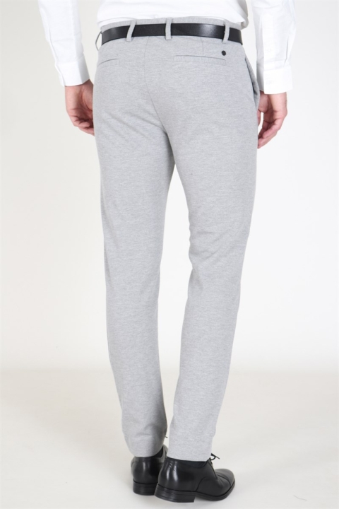 Clean Cut Copenhagen Milano Jersey Pants Light Grey Mel